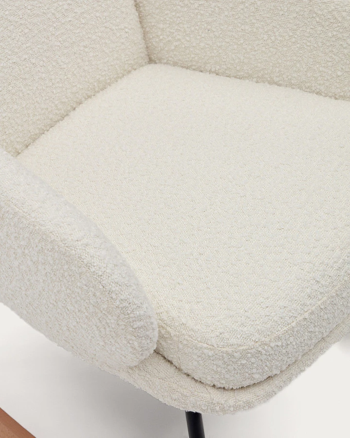 Maustin Кресло-качалка из бел.овчины/сталь-бук - фото 10