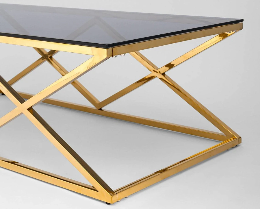 Журнальный стол 120*60 ИНСИГНИЯ золотистый - фото 5