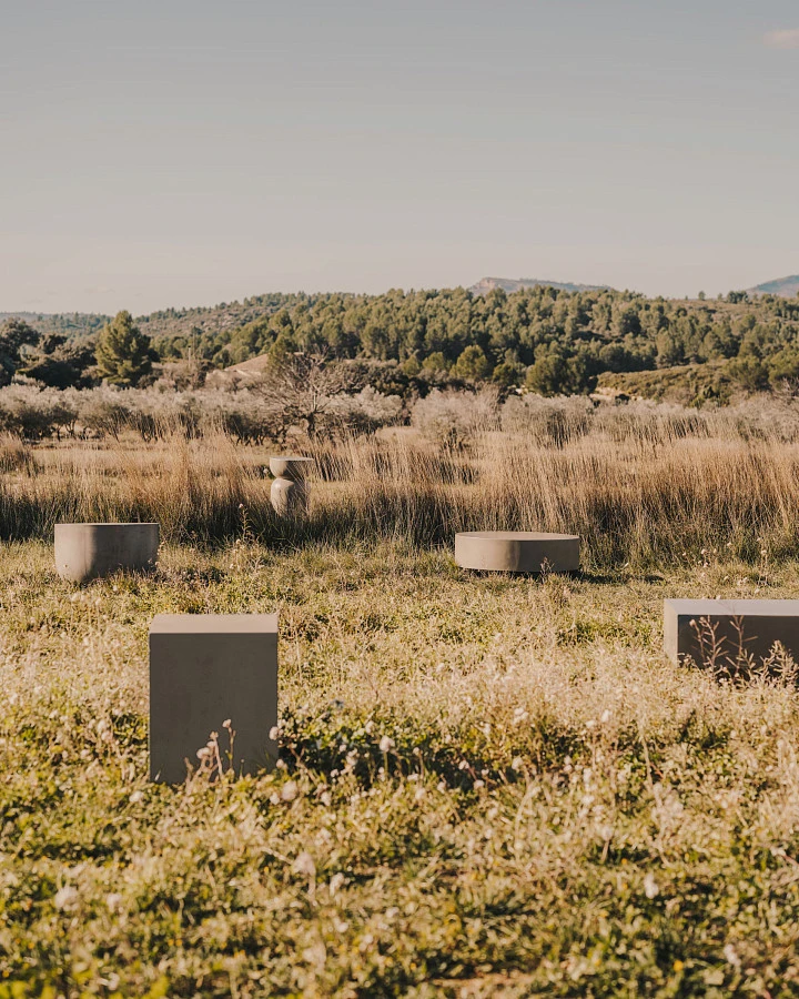 Garbet Журнальный столик цемент Ø 80 см - фото 4