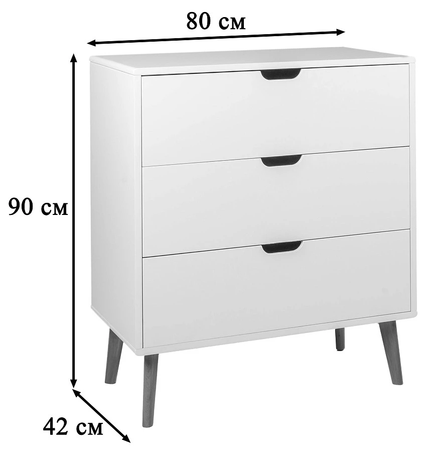 Комод 3 ящика Nikko - фото 2