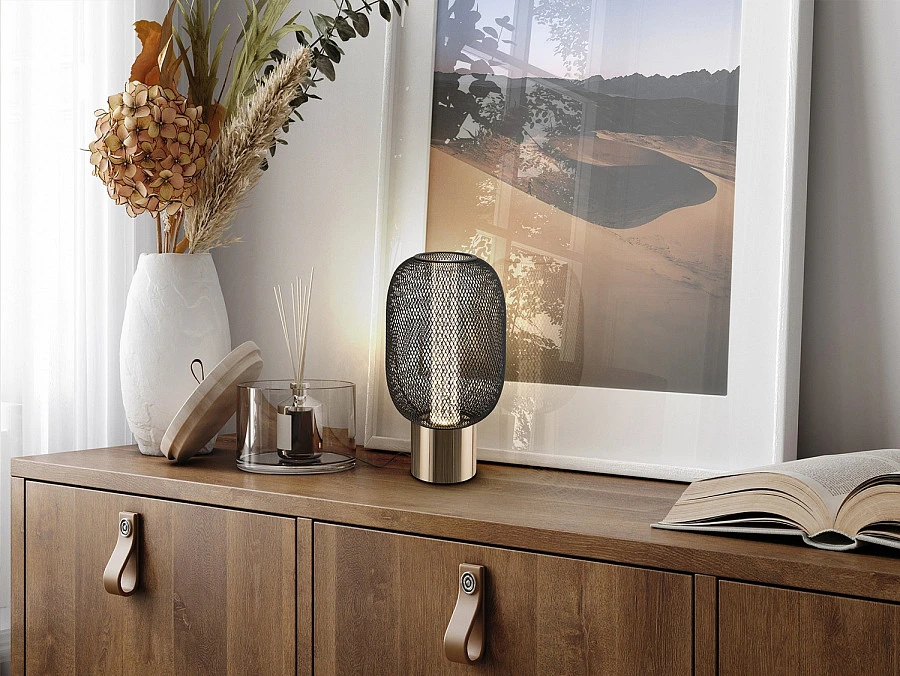 Настольная лампа Micron черный / золотой - фото 6