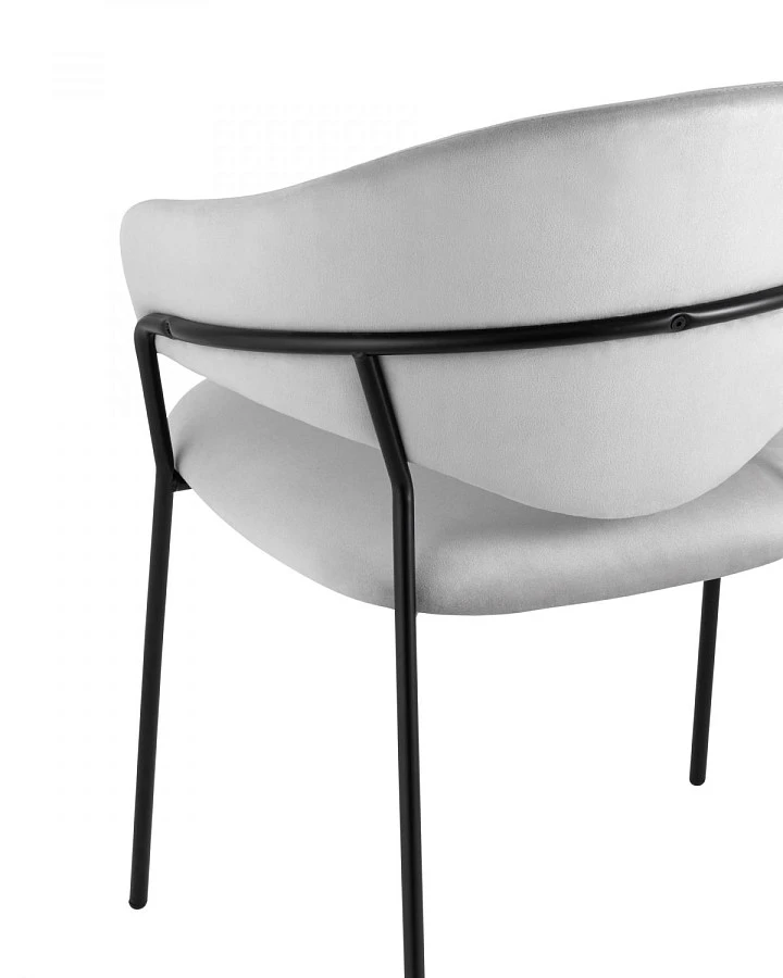 Стул Алексис велюр серый - фото 7