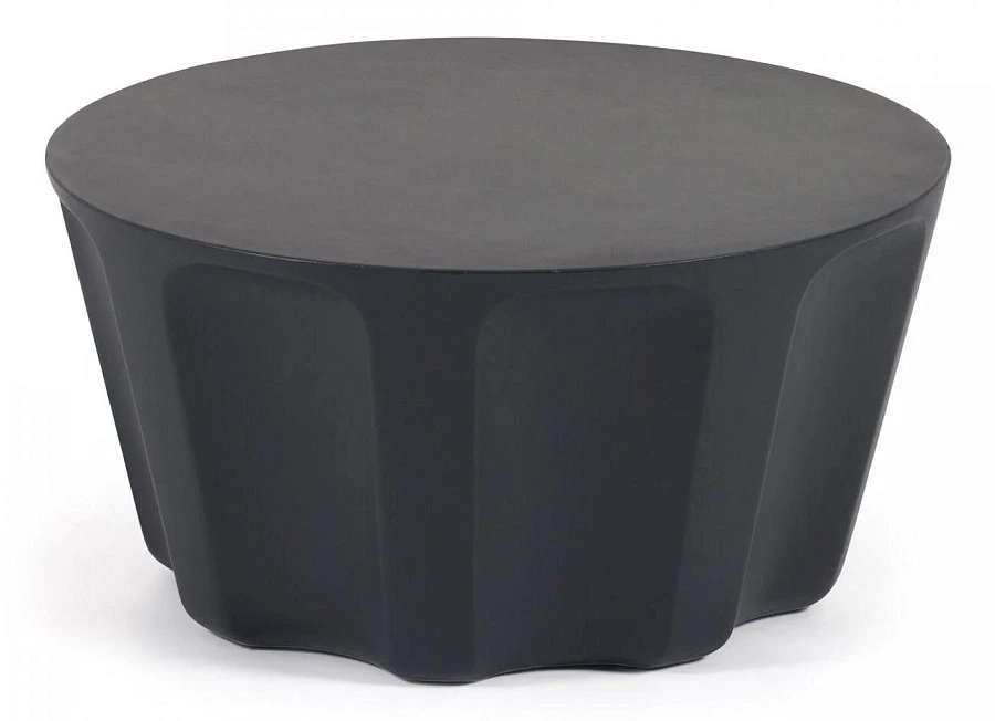 Круглый журнальный столик Vilandra из бетона