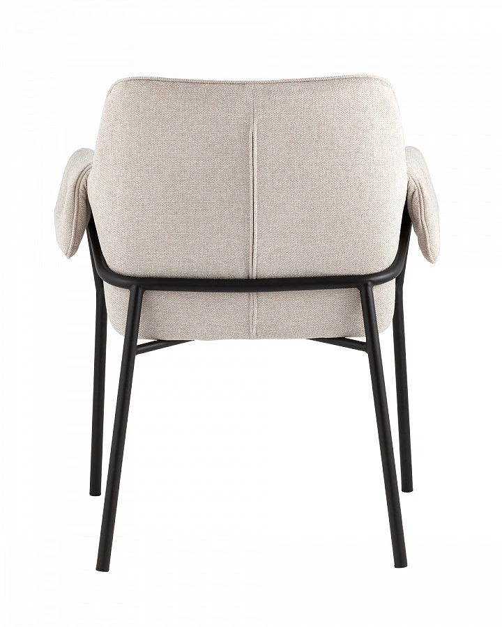 Кресло Бесс рогожка бежевый - фото 2