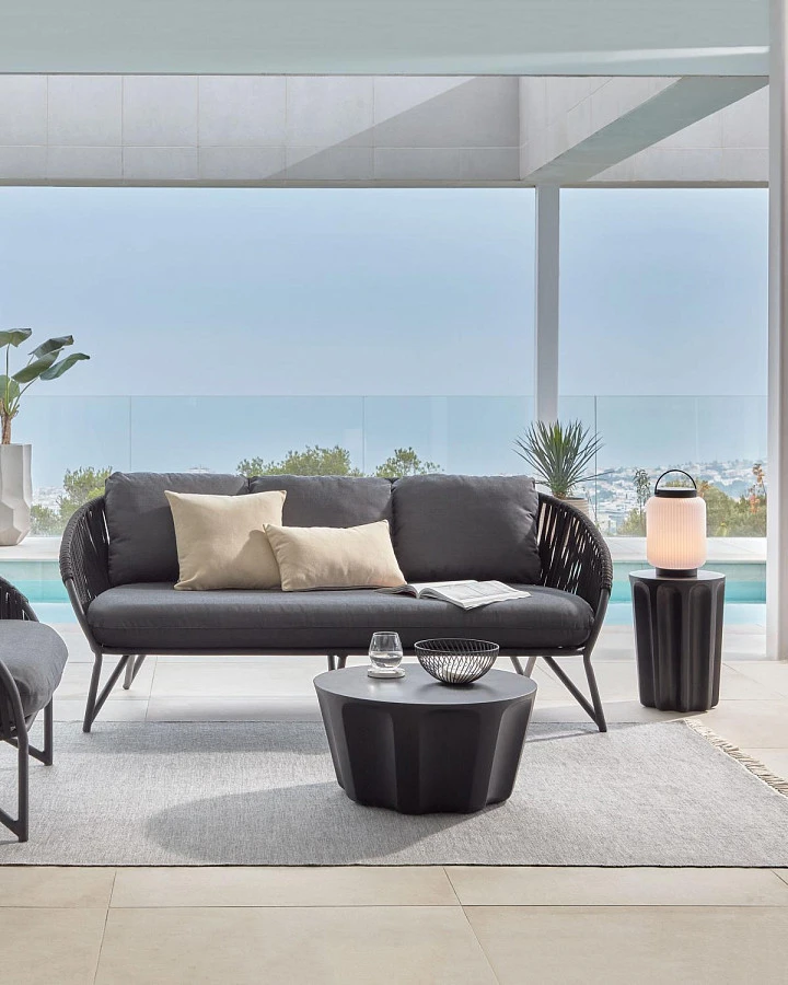 Веревочное кресло Branzie черное - фото 7