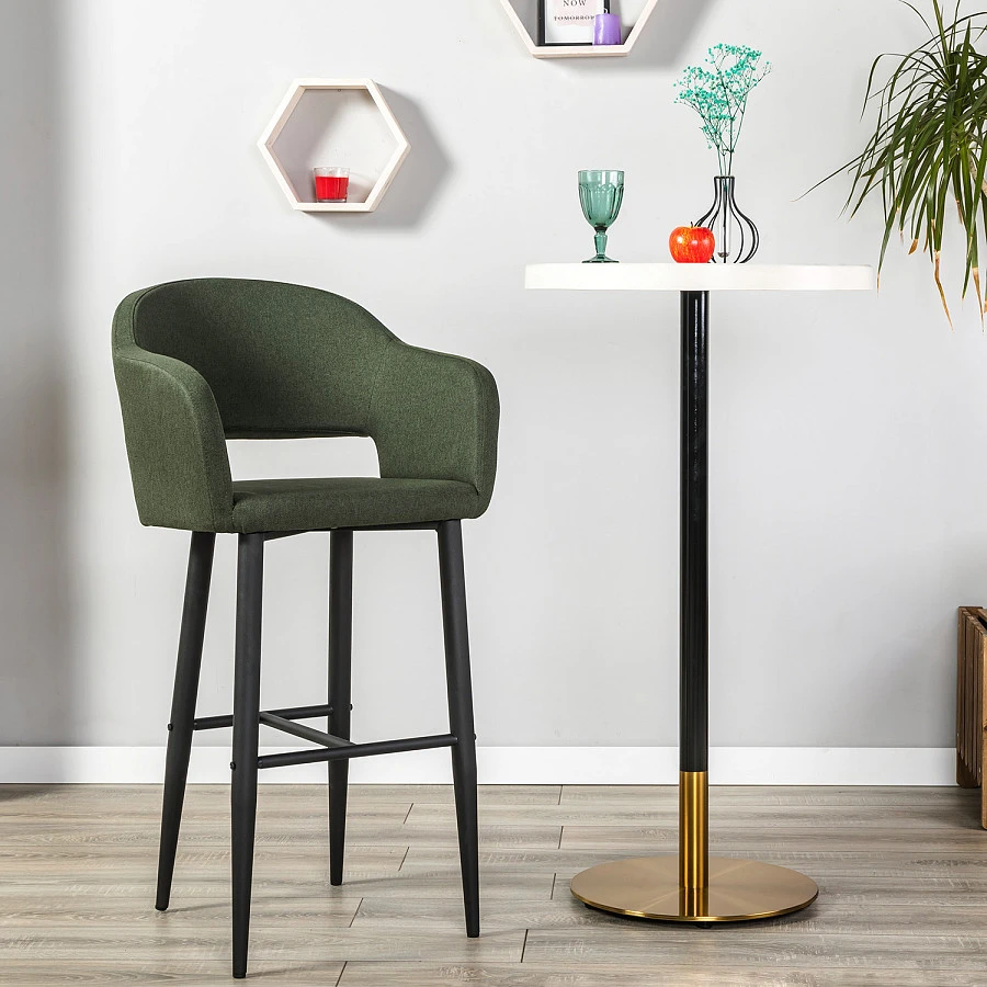 Кресло Бар.Oscar тёмно-зеленый/черный - фото 7