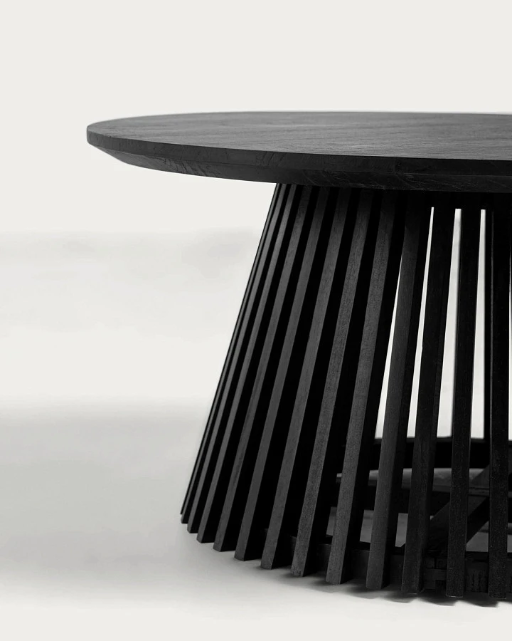 Журнальный столик Irune Ø80 черный - фото 6