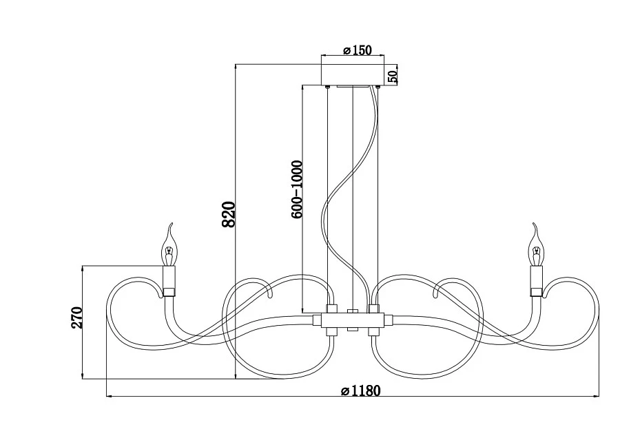 Люстра Maytoni MOD051PL-09TR - фото 5
