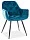Стул кухонный CHERRY VELVET (бирюзовый/черный)