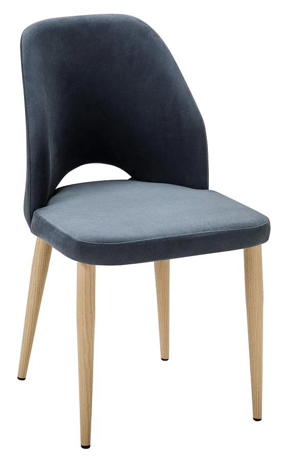 Стул Ledger Diag grey/нат.дуб