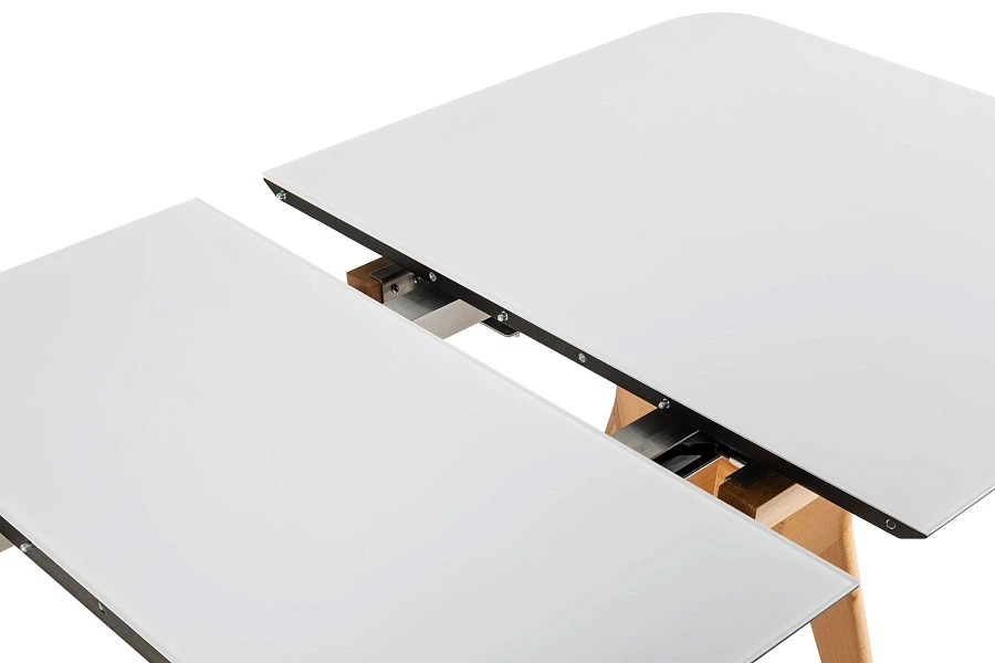 Стол раскл. Нарвик Glass 140-180 Automatic Natur/Light matte glass - фото 5