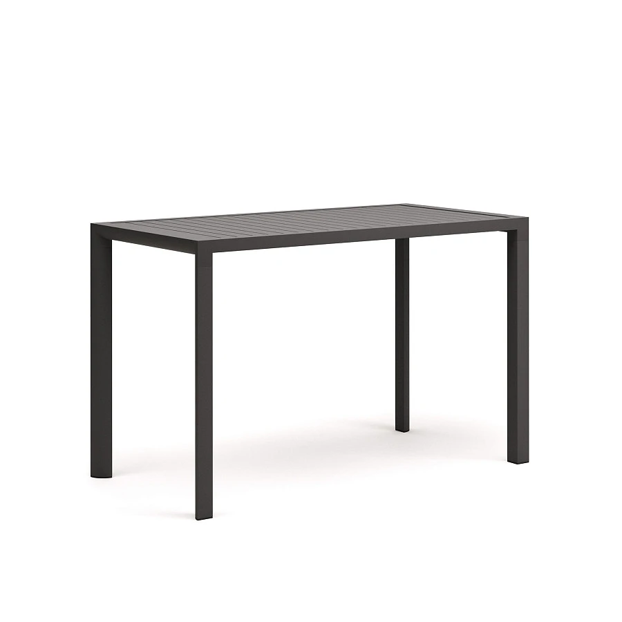 Culip Алюминиевый барный стол с порошковым покрытием серого цвета 150 x 77 см - фото 4