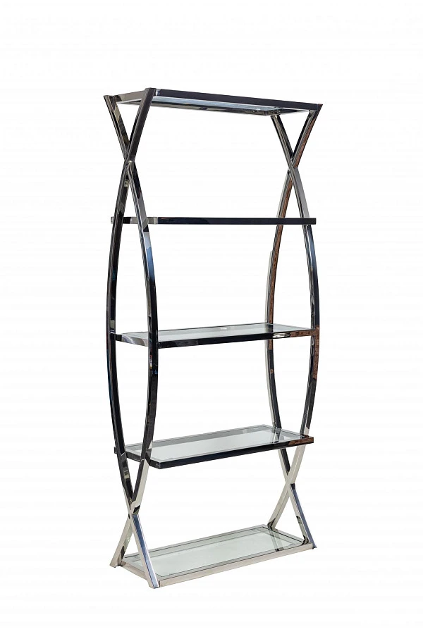 Стеллаж Glossy Silver 2x0.9x0.35м