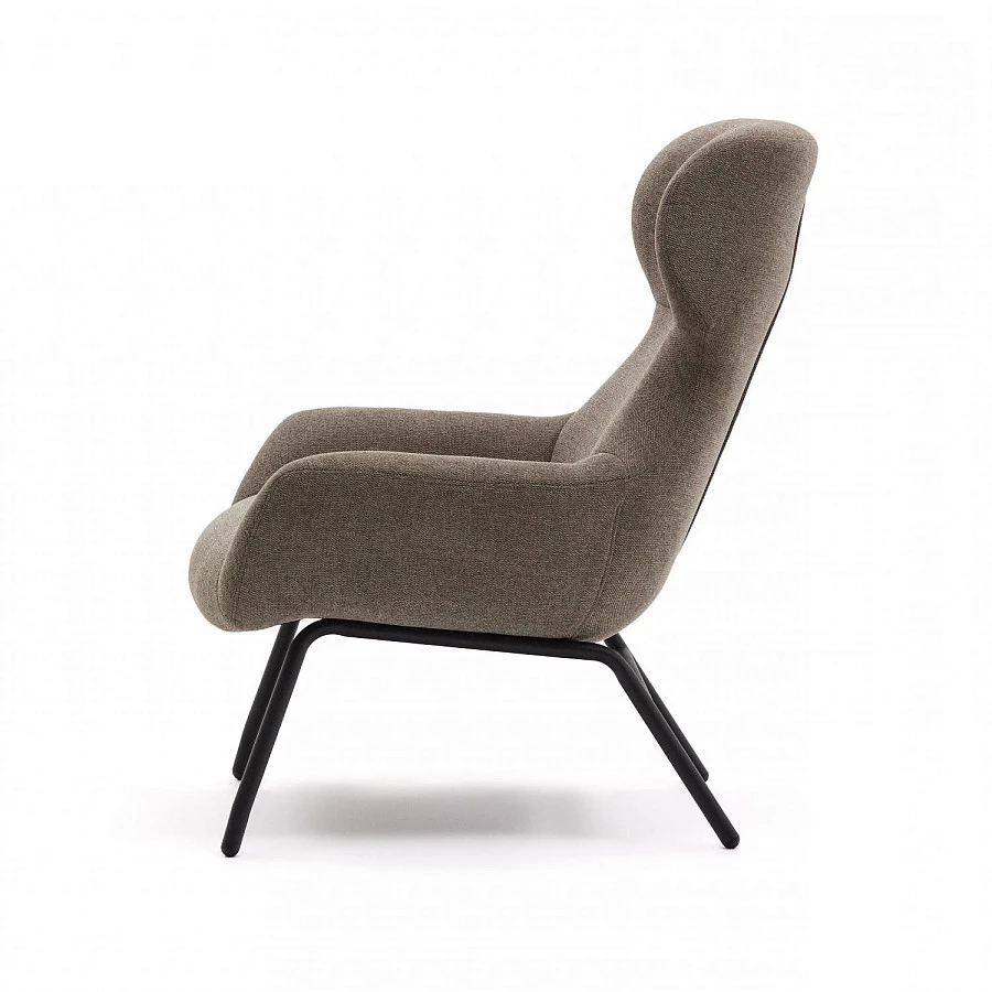 Belina Кресло из св.-кор. синели и черн.стали - фото 5