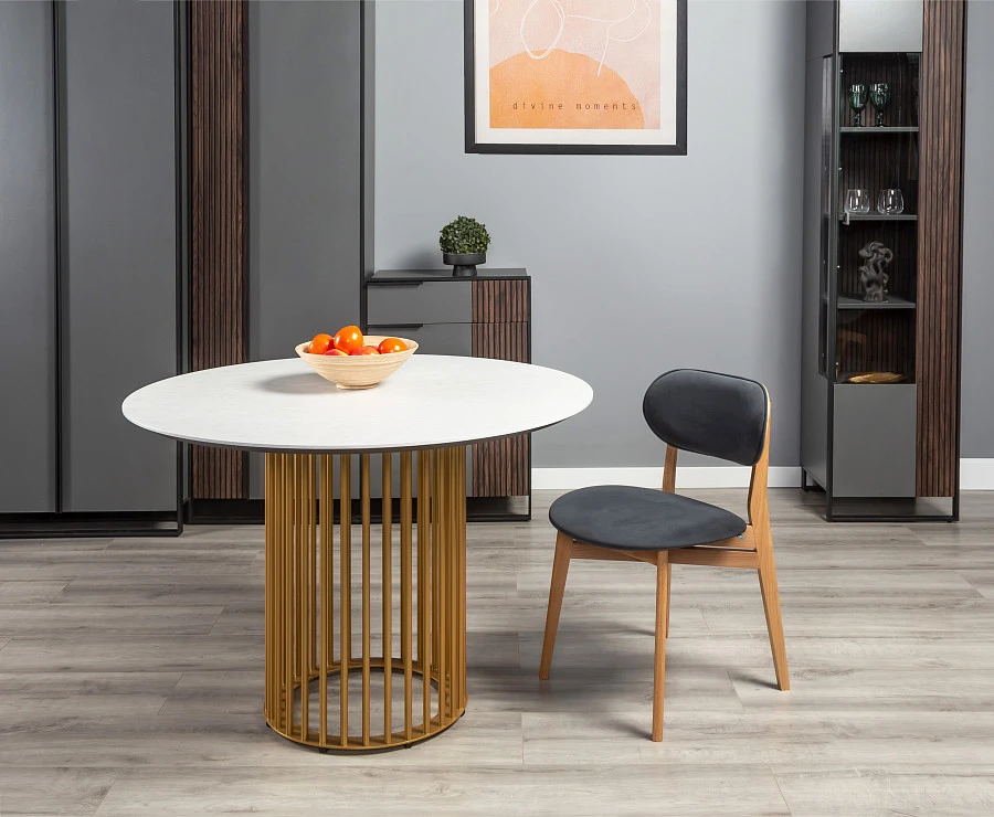 Стол Patrik New д.110 Мрамор Бьянко /Золото - фото 8