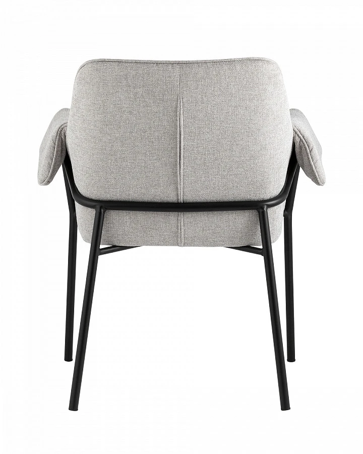 Кресло Бесс рогожка светло-серый - фото 5