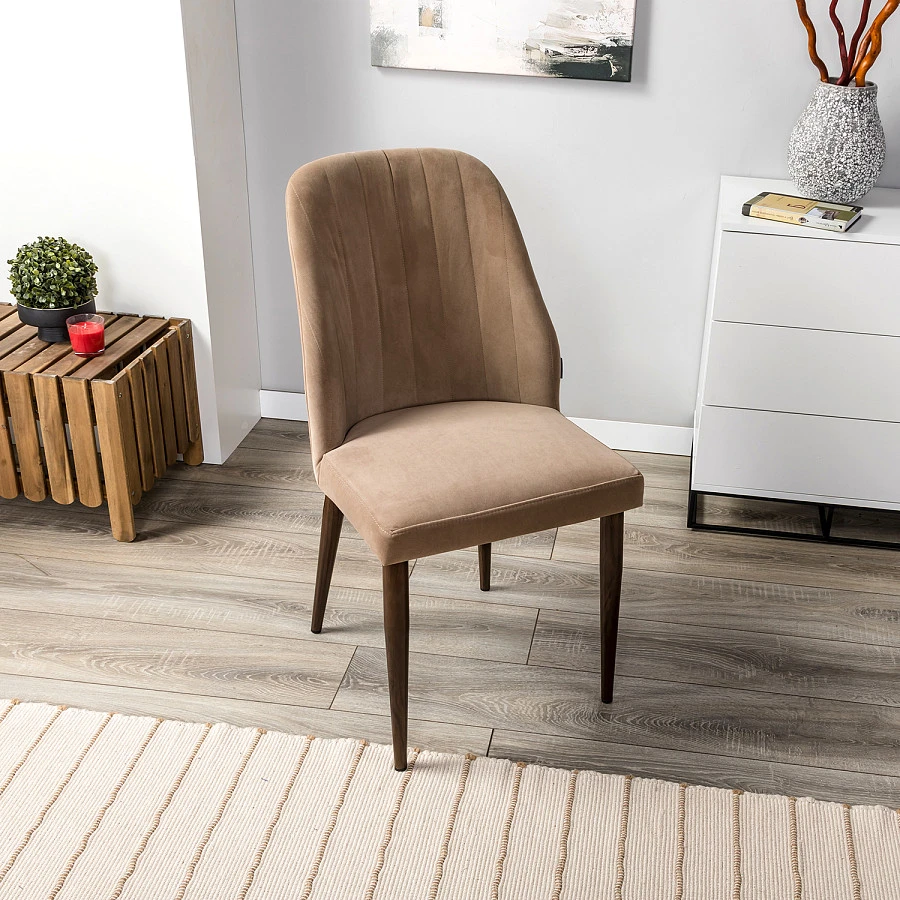 Стул Alen Diag beige/т. орех - фото 8