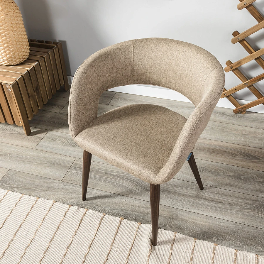 Стул Hugs beige/т.орех - фото 13