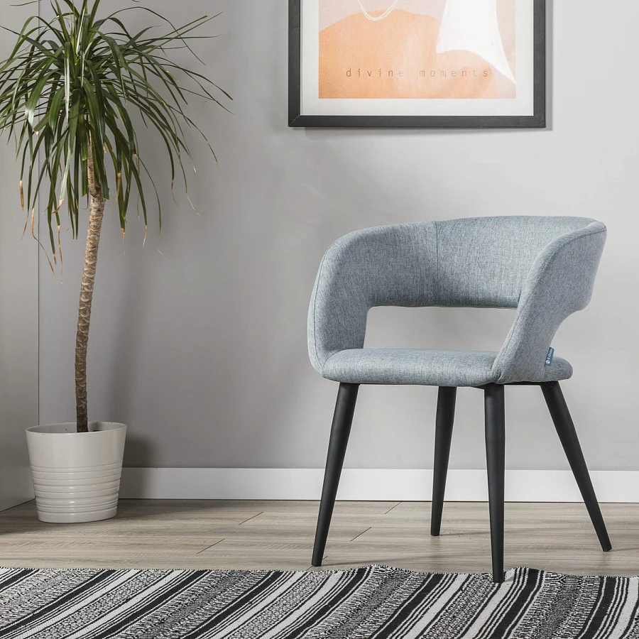 Стул Hugs св.сер/черный - фото 11