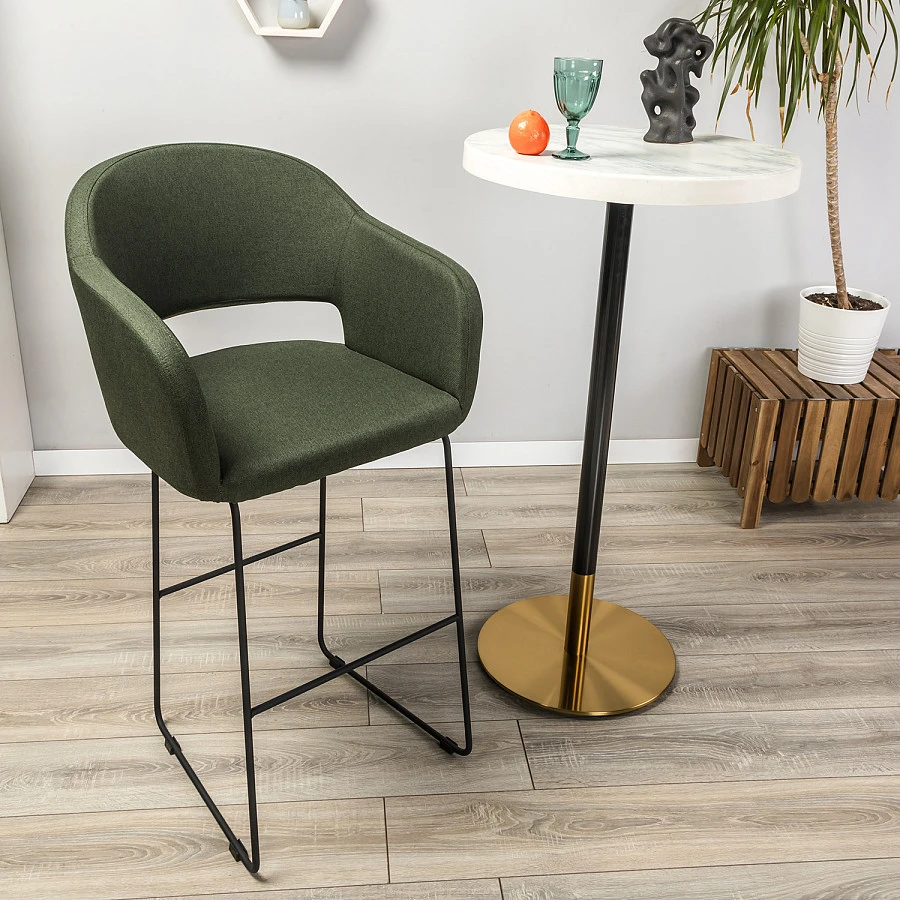 Кресло Бар. Oscar тёмно-зеленый/Линк - фото 8