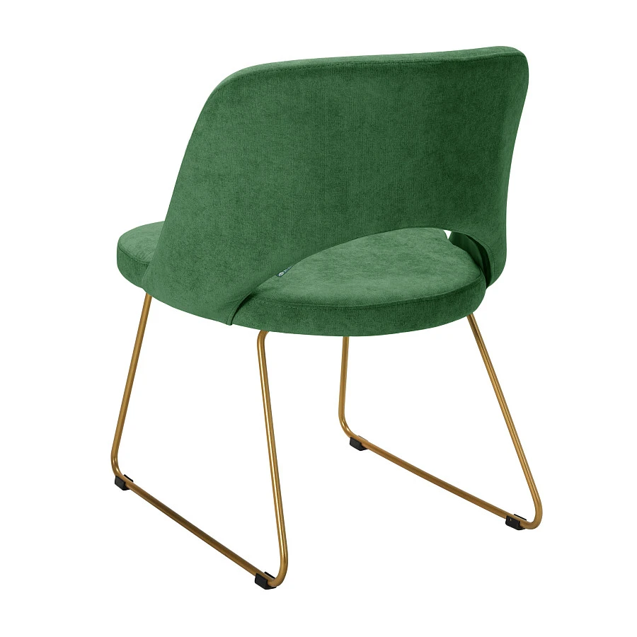 Кресло Lars зелёный/Линк золото - фото 3