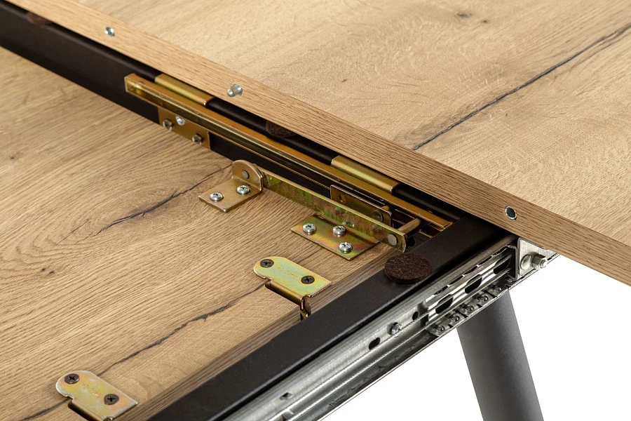 Стол Месси Prime раздвиж. 90*90+30 Галифакс Натур/Бабочка - фото 11