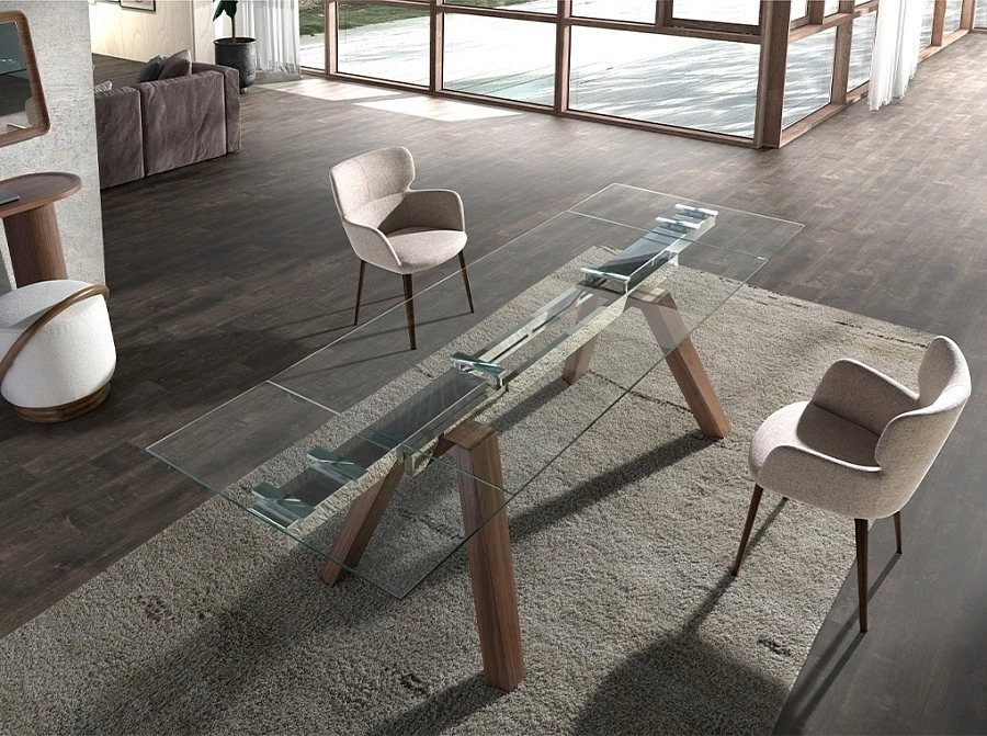 Стул 4104/A208 коричневый из мраморной ткани - фото 7