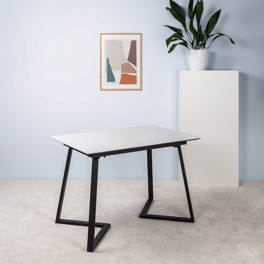 Стол Роналдо раздвиж. 140-180 Мрамор бьянко - фото 11