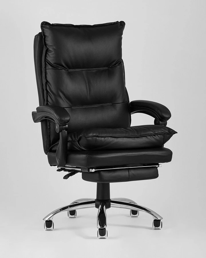 Кресло руководителя TopChairs Alpha черное - фото 2