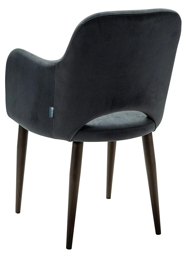 Кресло Ledger Diag grey/т. орех - фото 4