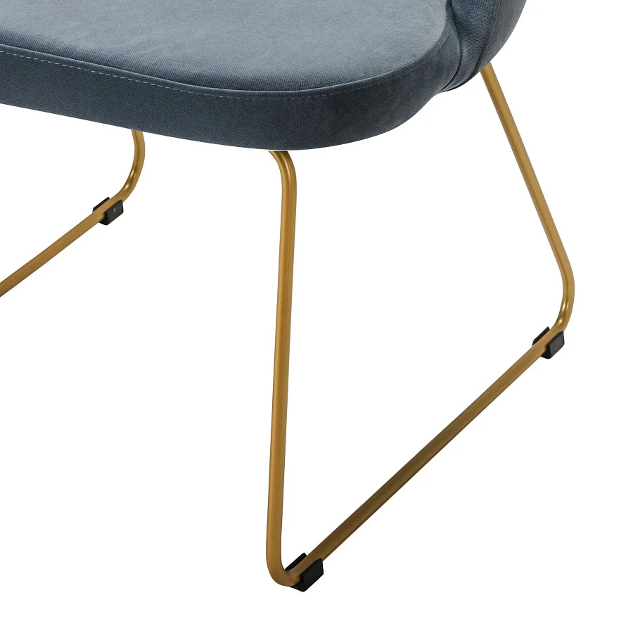 Кресло Lars Diag grey/Линк золото - фото 5