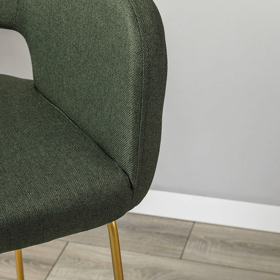 Кресло Бар. Oscar тёмно-зеленый/Линк золото - фото 11