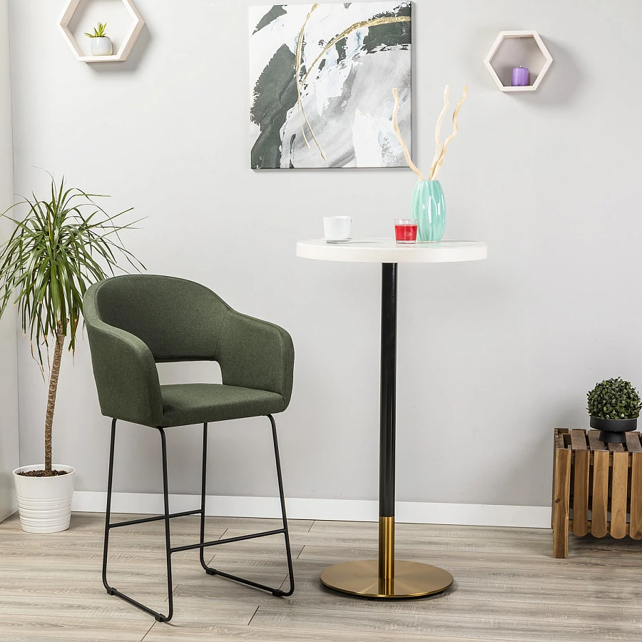 Кресло полубар Oscar тёмно-зеленый/Линк - фото 6