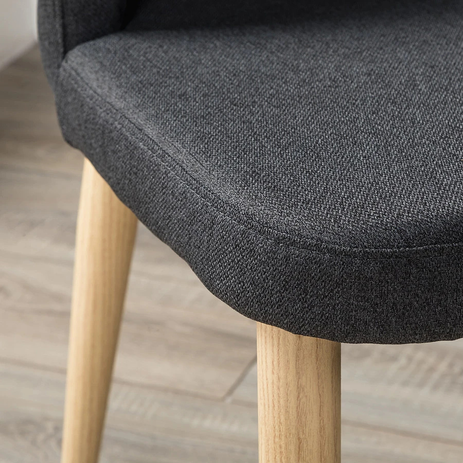 Стул Ledger темно-серый/нат.дуб - фото 10