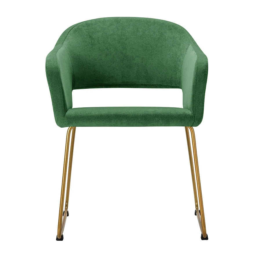 Кресло Oscar зеленый/Линк золото - фото 3