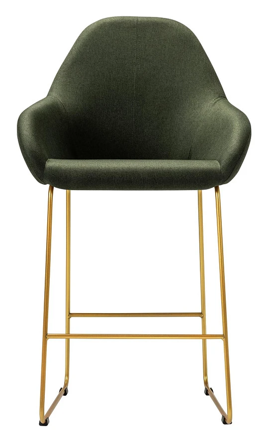 Кресло полубар Kent тёмно-зеленый/Линк золото - фото 3