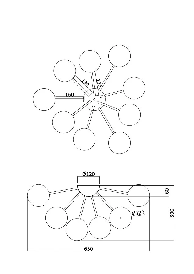Потолочный светильник Freya FR5120CL-09G - фото 2