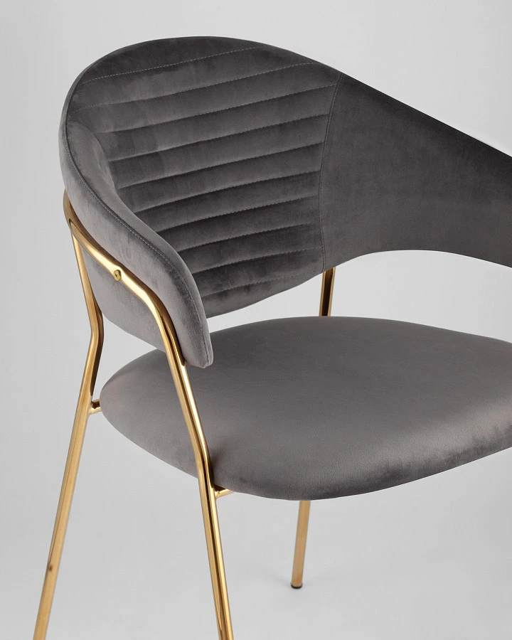 Стул Эвита темно-серый - фото 8