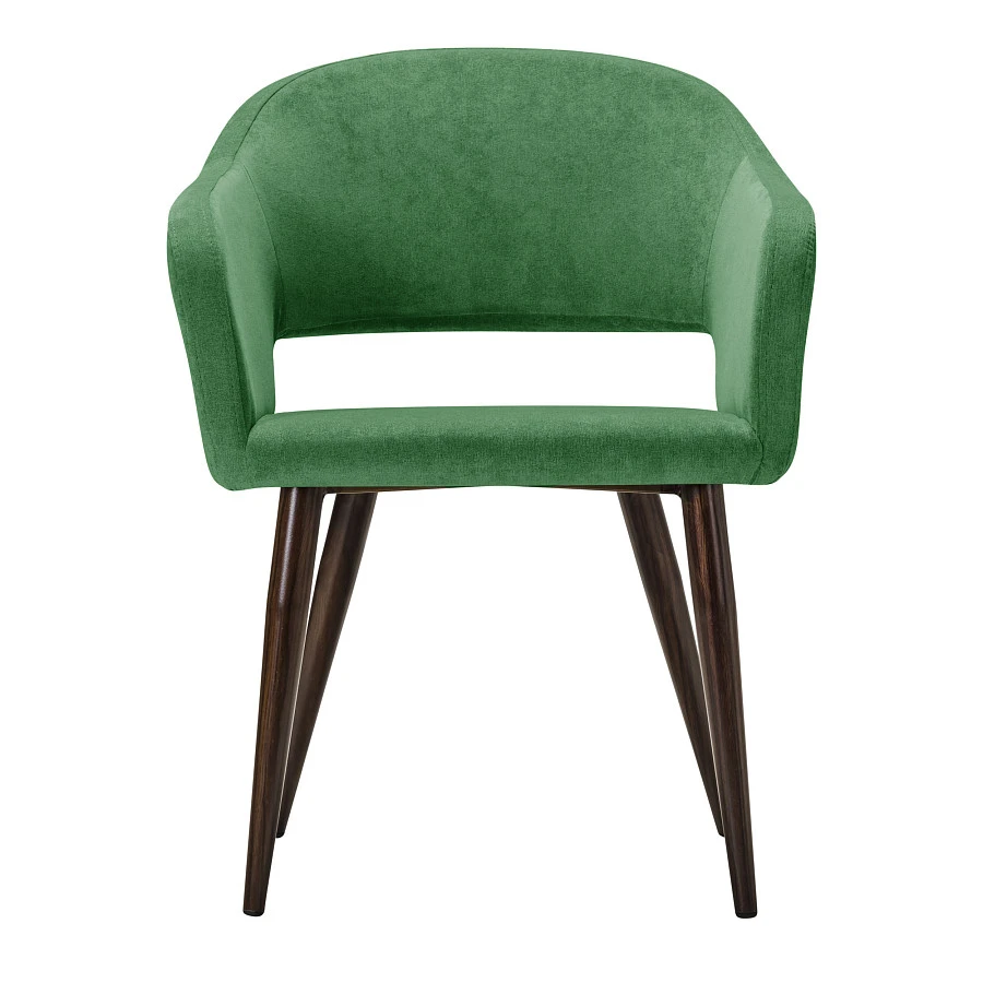 Кресло Oscar зеленый/т.орех - фото 2