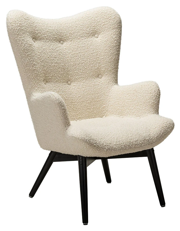 Кресло Хайбэк бежевый/венге