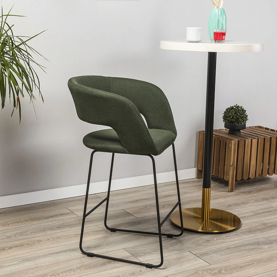 Кресло полубар Hugs тёмно-зеленый/Линк - фото 11