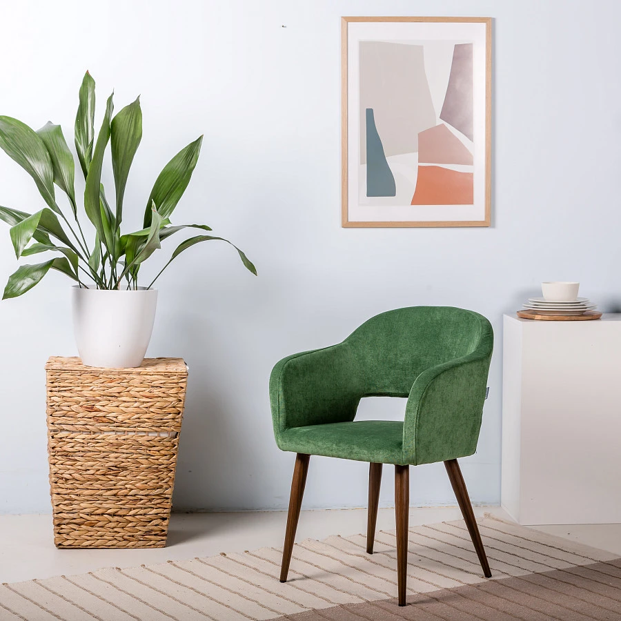 Кресло Oscar зеленый/т.орех - фото 9