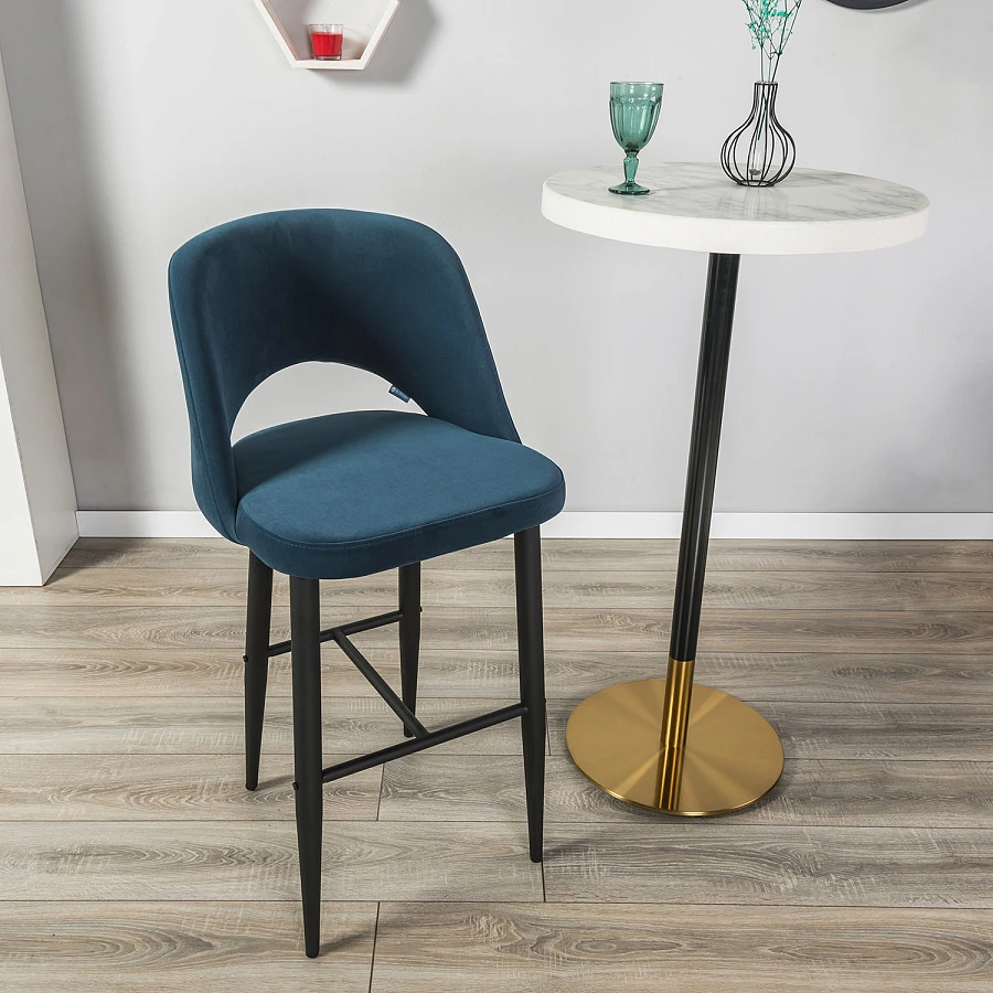 Кресло Бар.Lars Diag blue/черный - фото 9