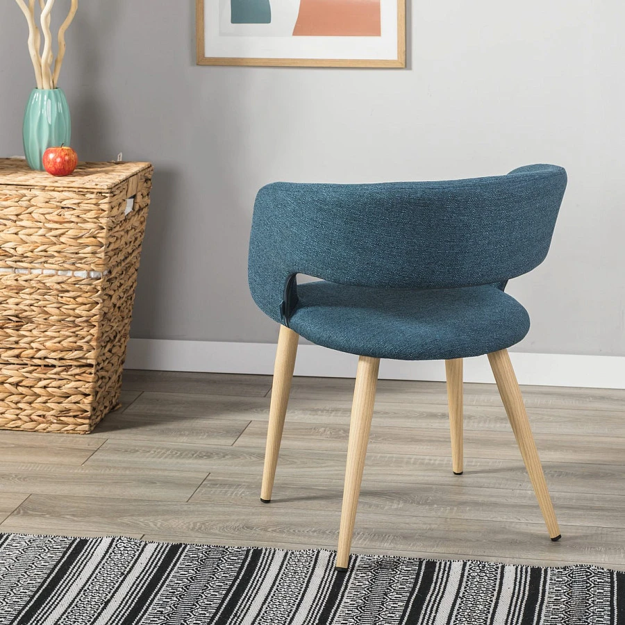 Стул Hugs синий/нат.дуб - фото 9