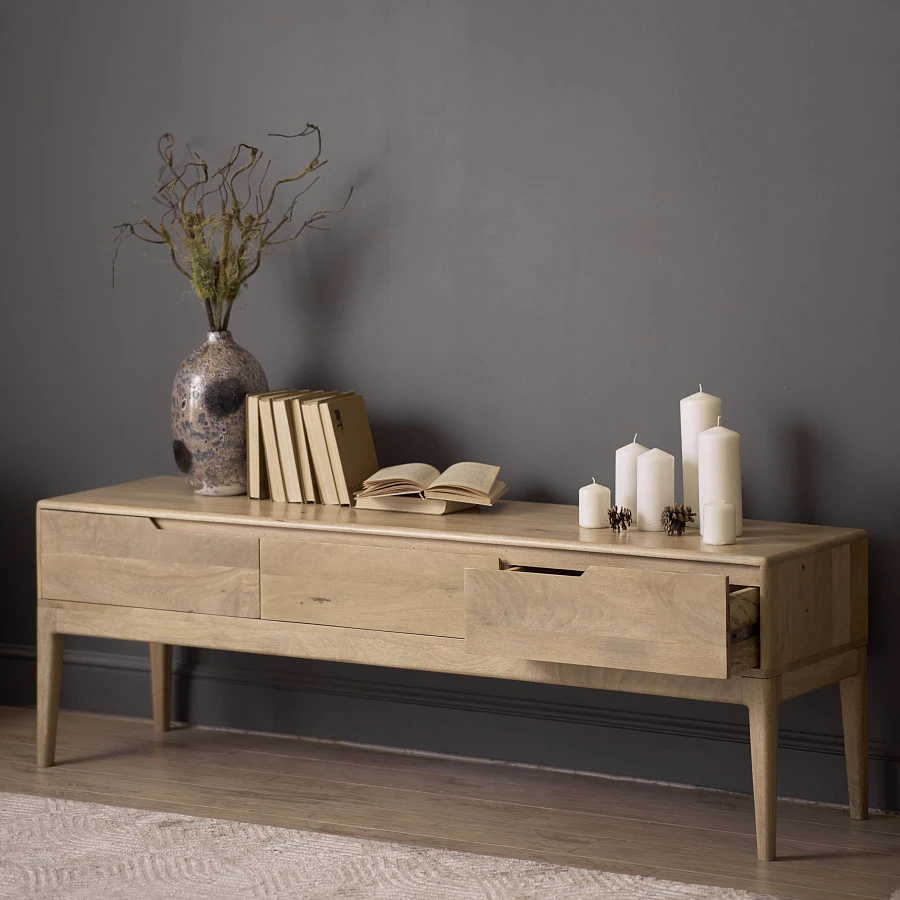 Консоль из массива, СОЛЬВЕЙГ 3 ящика - фото 4