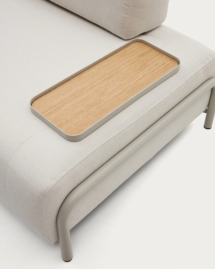 Поднос Compo  /дуб.шпон натур. и серого металла - фото 3