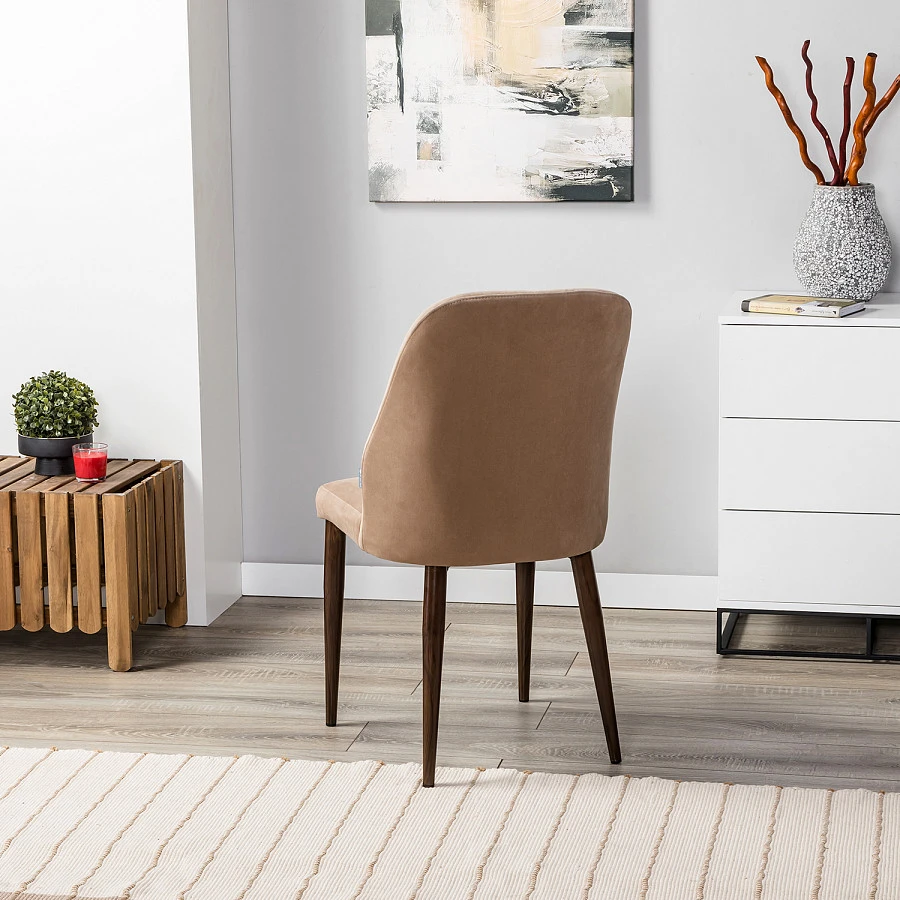 Стул Alen Diag beige/т. орех - фото 12