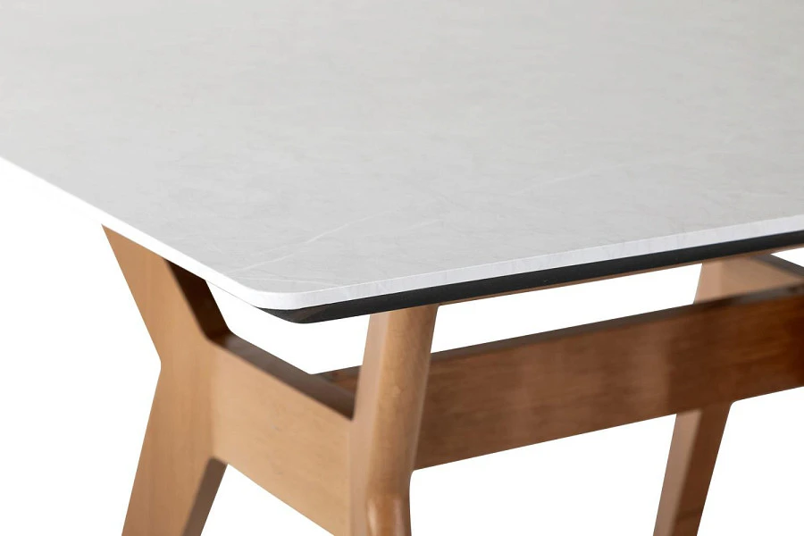 Стол Нарвик квадратный 960*960 Мрамор Бьянко - фото 4