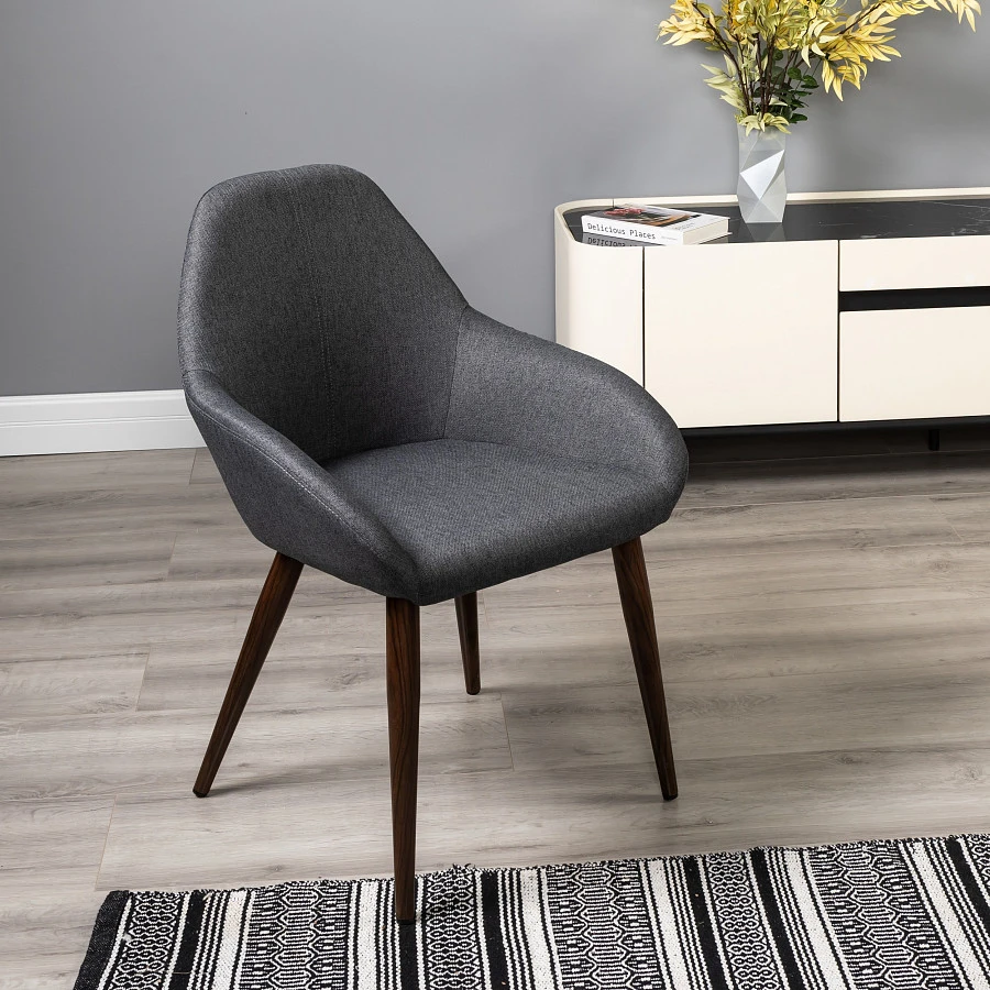 Кресло Kent тёмно-серый/т.орех - фото 10