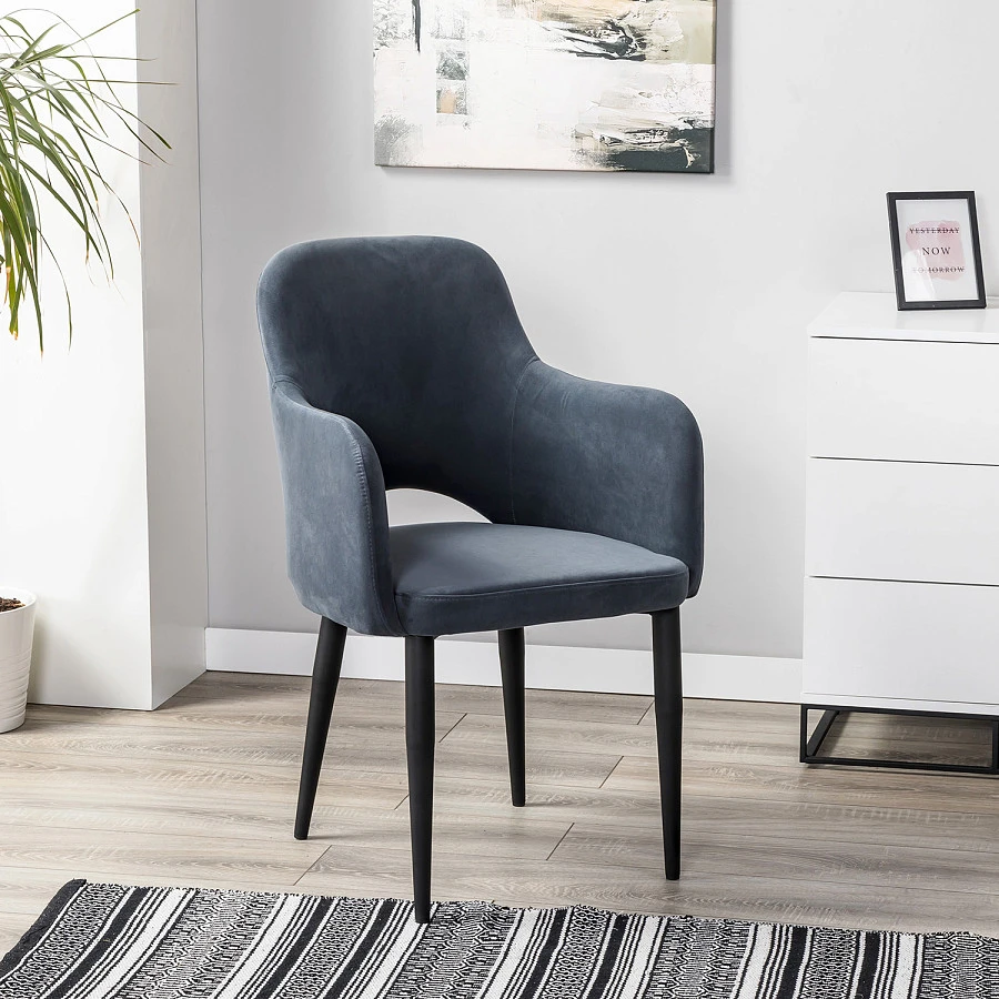 Кресло Ledger Diag grey/черный - фото 7